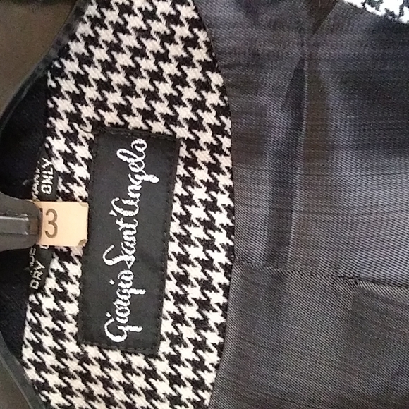 Vintage Houndstooth jacket by Giorgio Sant' Angelo. - Picture 2 of 9